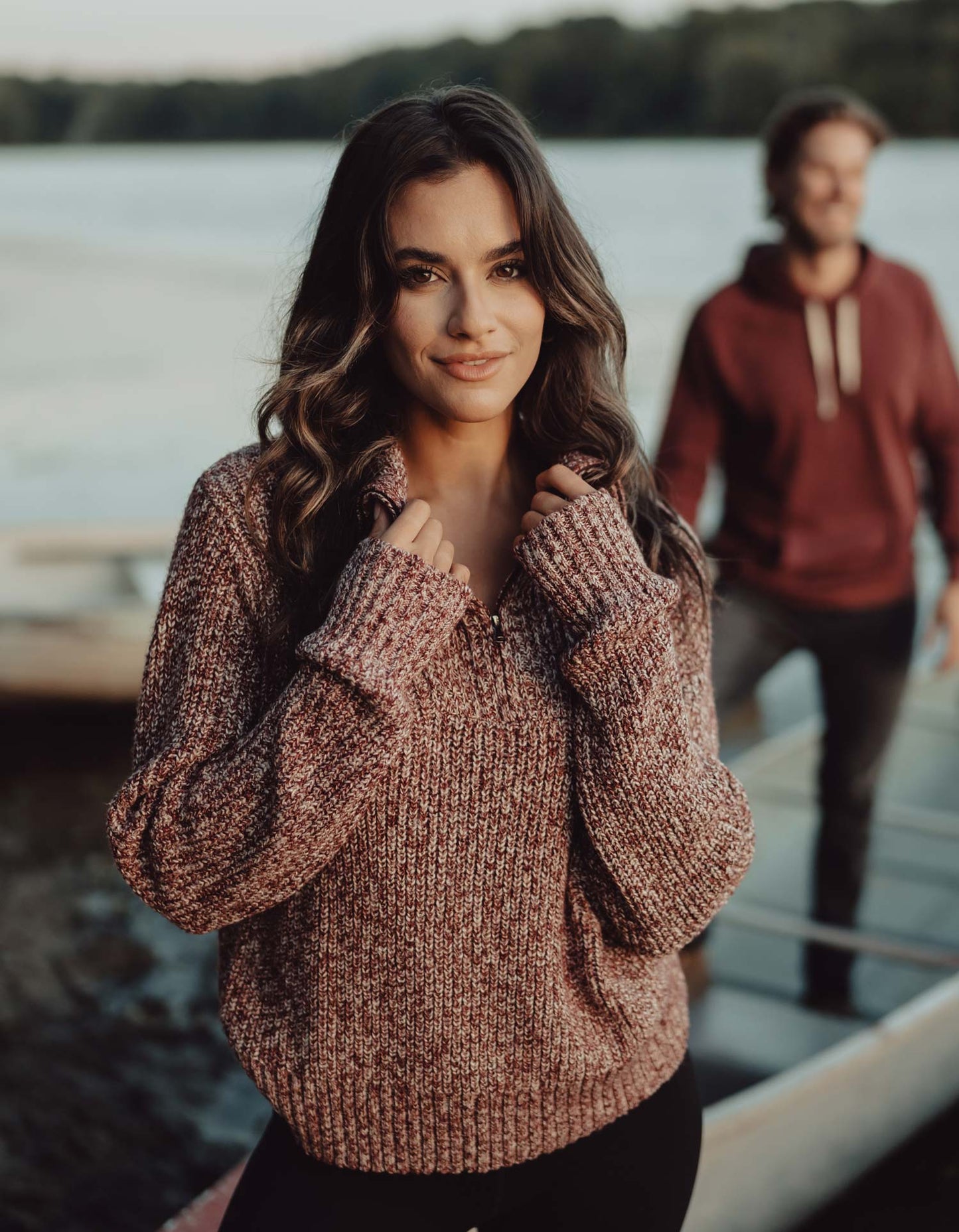Dani Quarter Zip Sweater