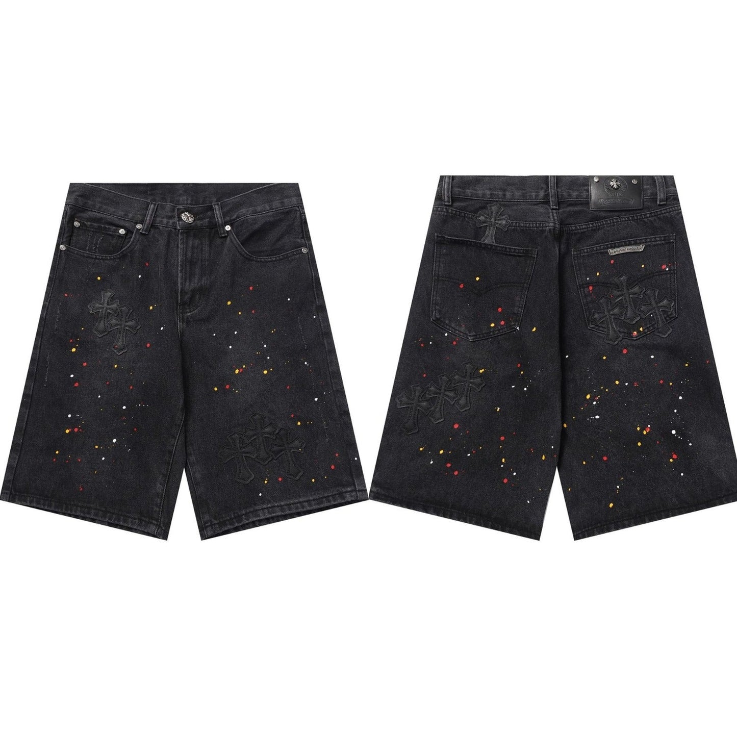 CHH Chrome Hearts Jeans Unisex Casual Loose Jeans
