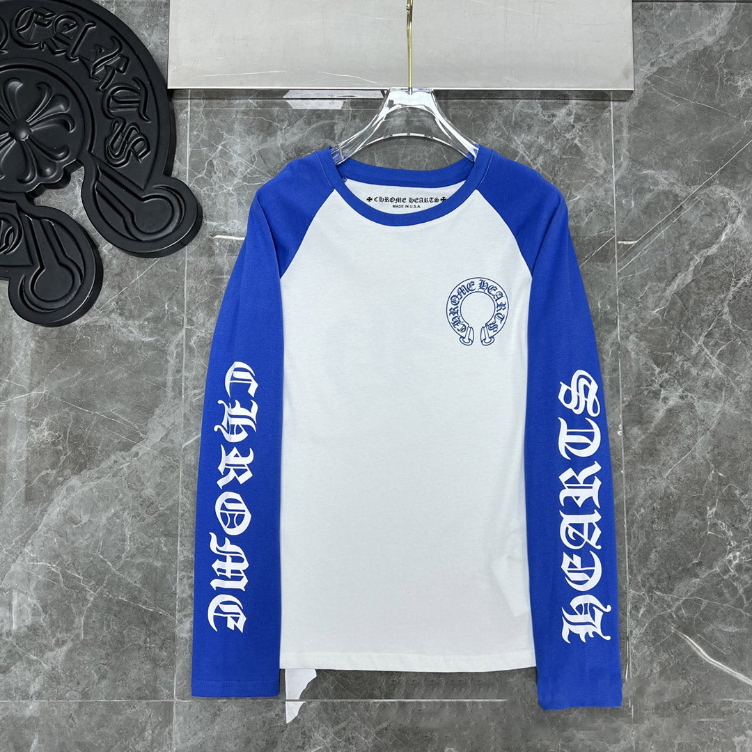Chh Chrome Heart Long Sleeve Shirt Unisex Fashion Loose Long Sleeve Shirt
