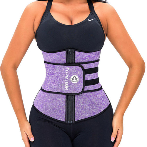Chloroprene Rubber Belly Contracting Sports Fitness Waist Support Thin Waist Belt