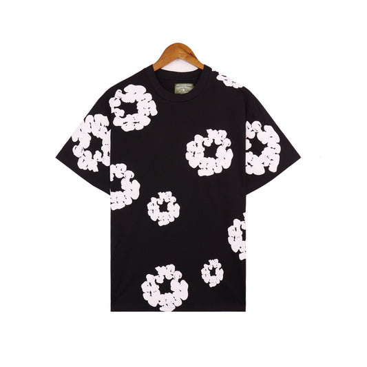 Denim Tears T Shirts Kapok Puff Print Short Sleeve T-shirt