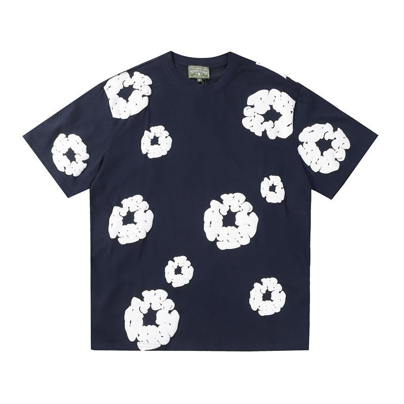 Denim Tears Outfit:T Shirt/Shorts (Separate Purchase Options) Loose Short Sleeve T-shirt Casual Shorts Suit