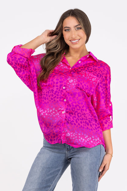 Beat Of My Own Drum Women's Button Down Long Sleeve Top