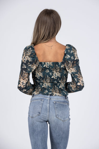 Ease and Elegance Women's Ruffled Long Sleeve Top