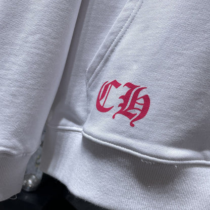Chh Chrome Hearts Hoodie Color Leather Sanskrit Hand Painted Graffiti Hooded Sweater