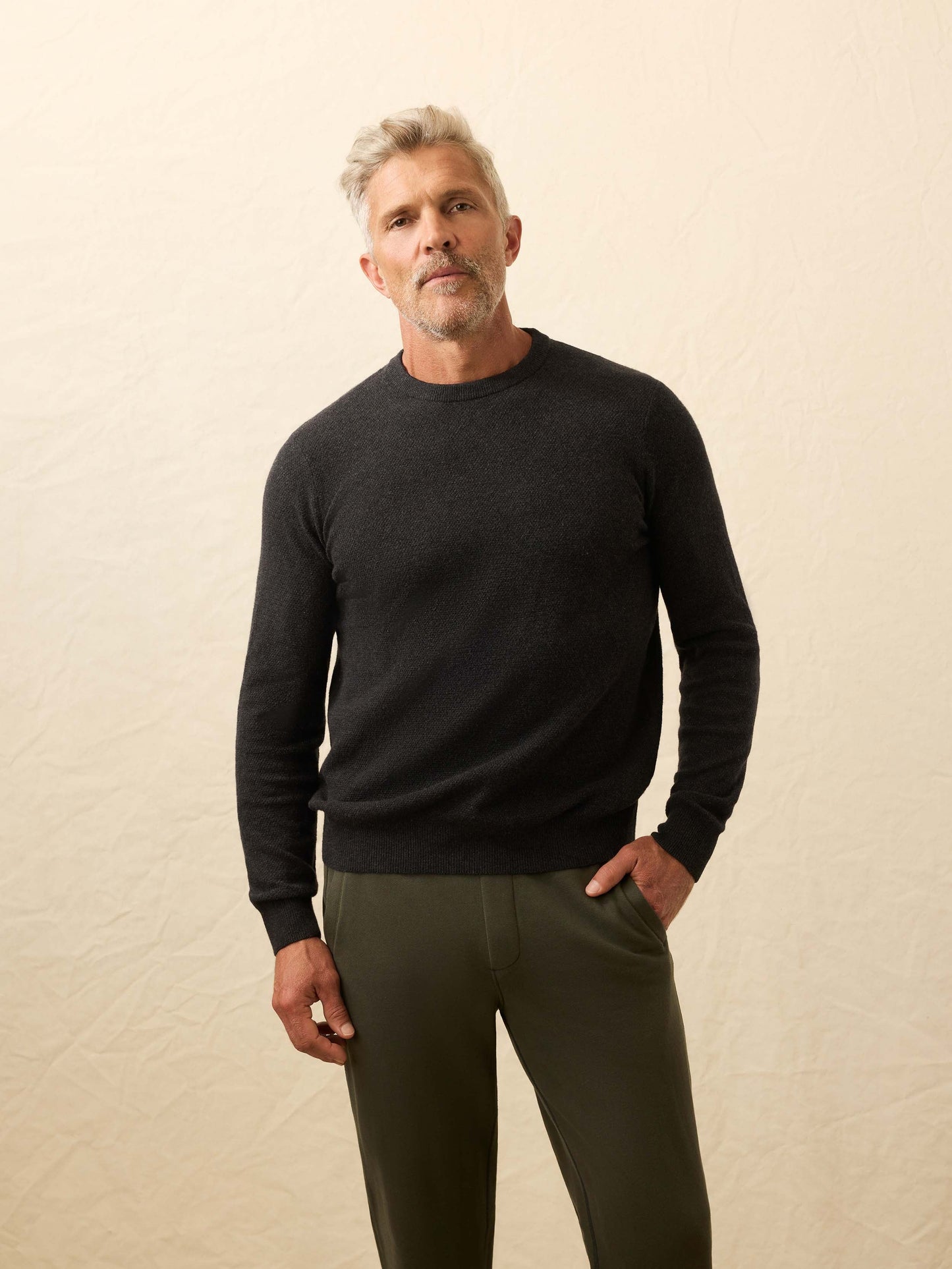 Jackson Crew Sweater - Wolf Black Heather