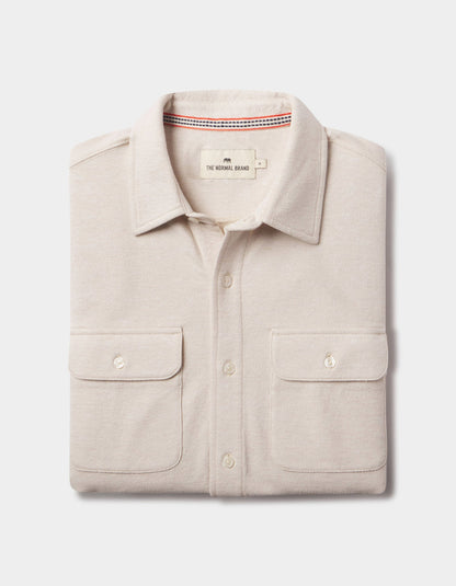 Textured Knit Shirt in Birch