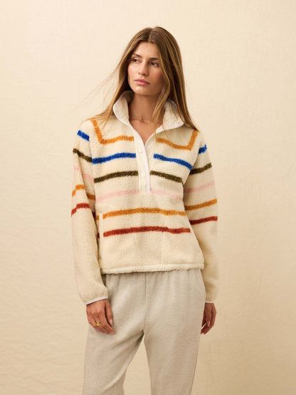 Fireside Fleece Popover - Dream Fleece Stripe