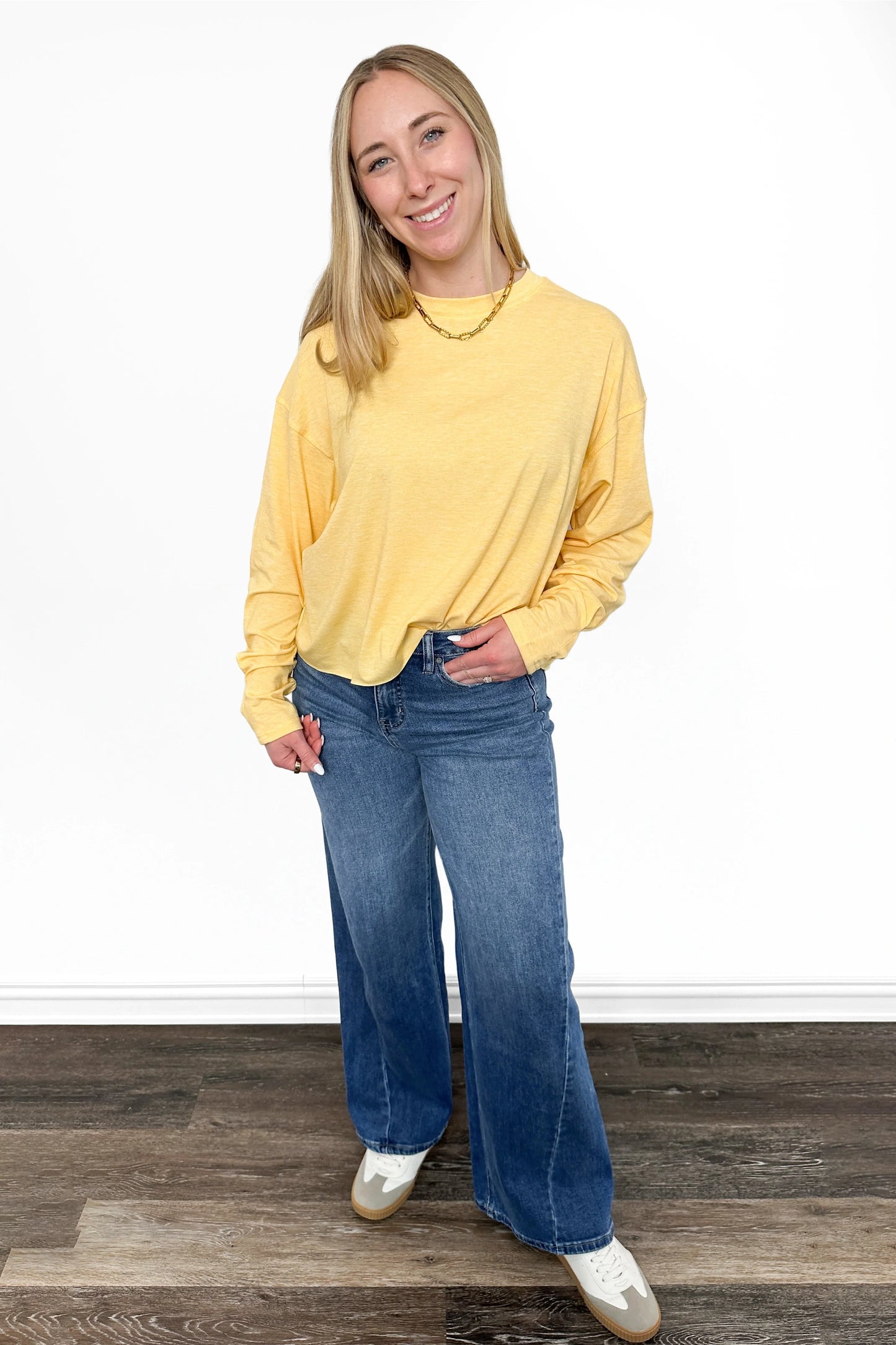 ALB Custom Women's Oversized Round Neck Long Sleeve Top
