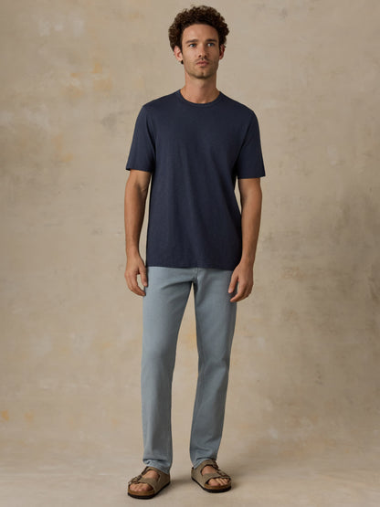 Stretch Terry 5-Pocket Pant - Bay Blue