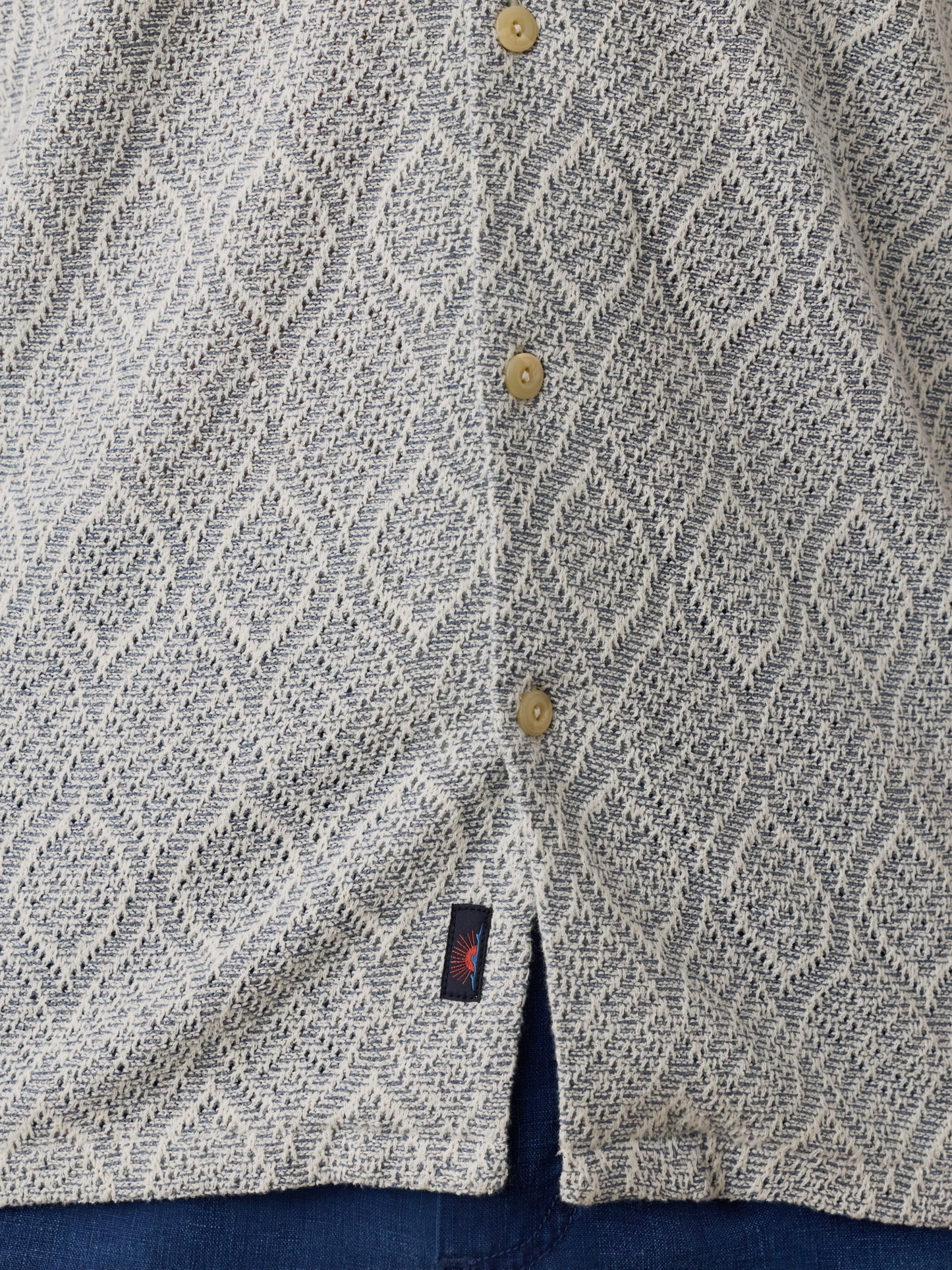 Short-Sleeve Oasis Camp Shirt - Blue Island Medallion