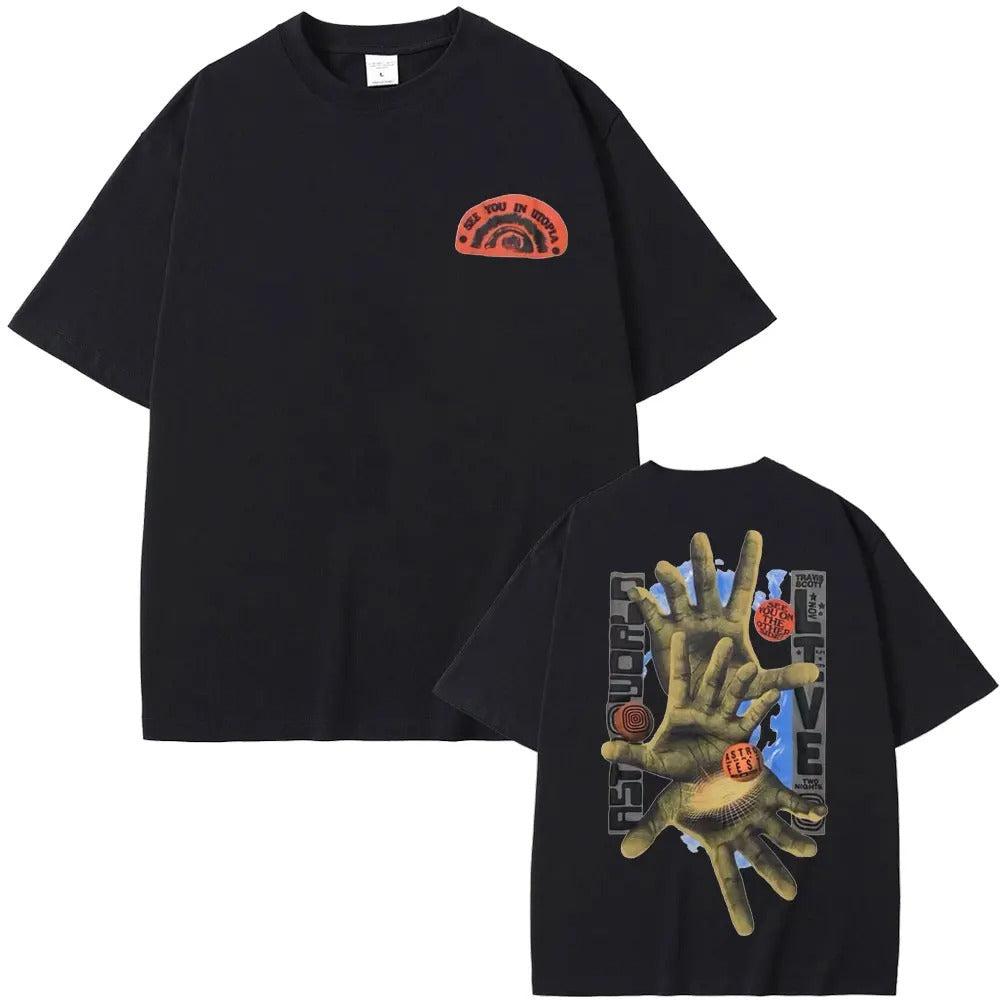Cactus Jack Trend Street Vintage Tshirt Summer Streetwear