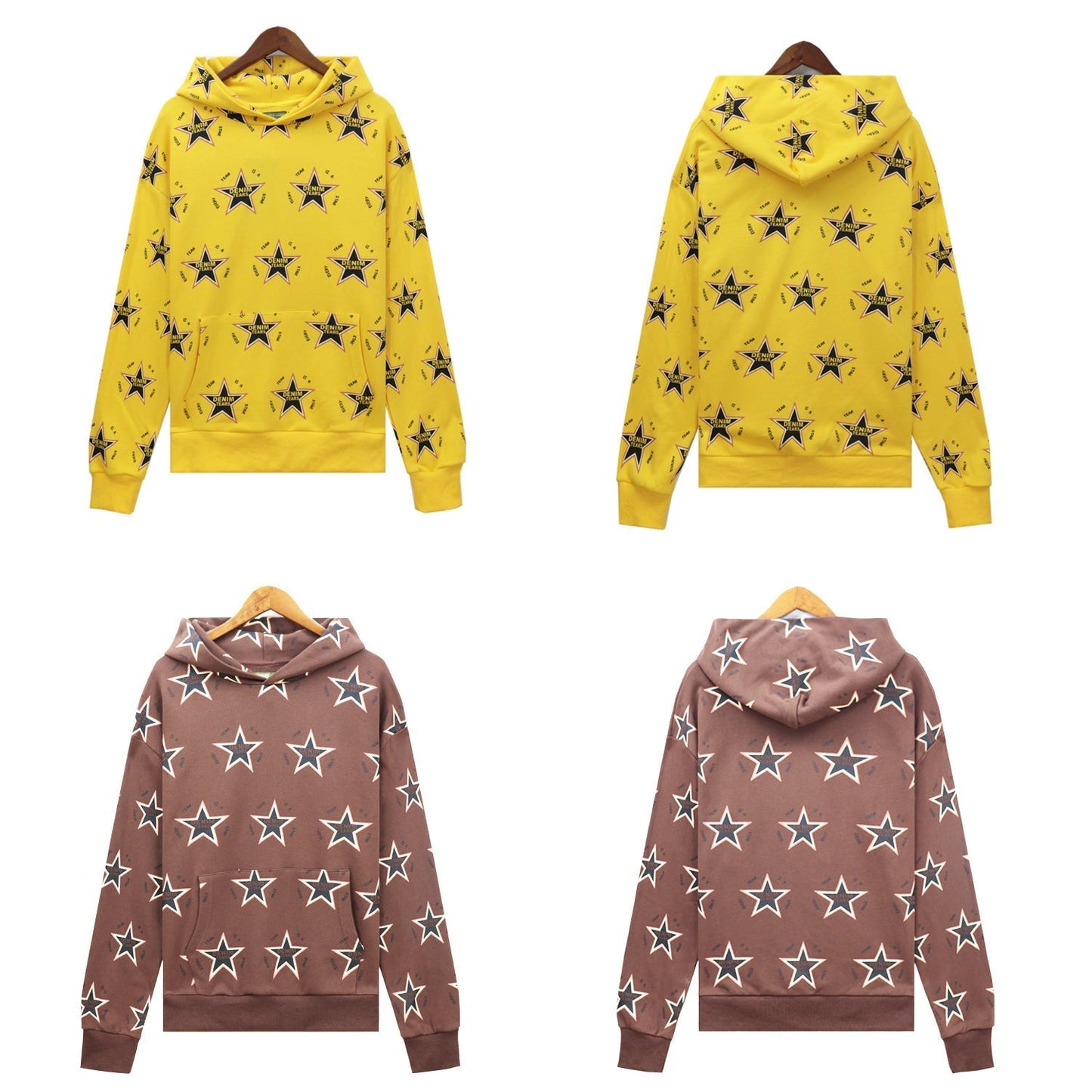 Denim Tears Outfit:Hoodie/Sweatpants (Separate Purchase Options) D.T Kapok Hooded Sweater Trousers Sports Suit