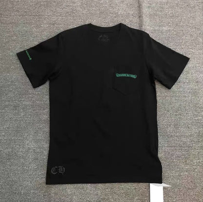 CHH Chrome Heart T Shirts CH Horseshoe Croix Cross Sanskrit Casual Short Sleeve T-Shirt