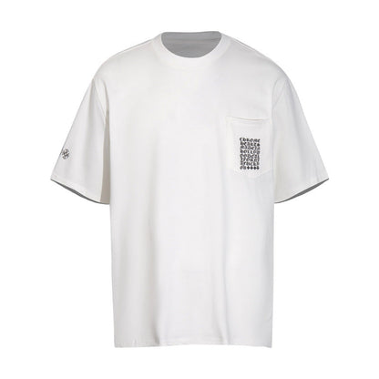 CHH Chrome Heart T Shirts T-shirt logo print cotton round neck short sleeve