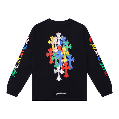 Chh Chrome Heart Long Sleeve Shirt Unisex Fashion Loose Long Sleeve Shirt