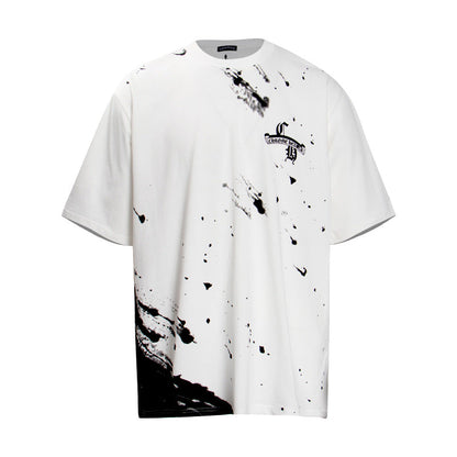 CHH Chrome Heart T Shirts Croix Cross Horseshoe Scroll Sanskrit Short Sleeve