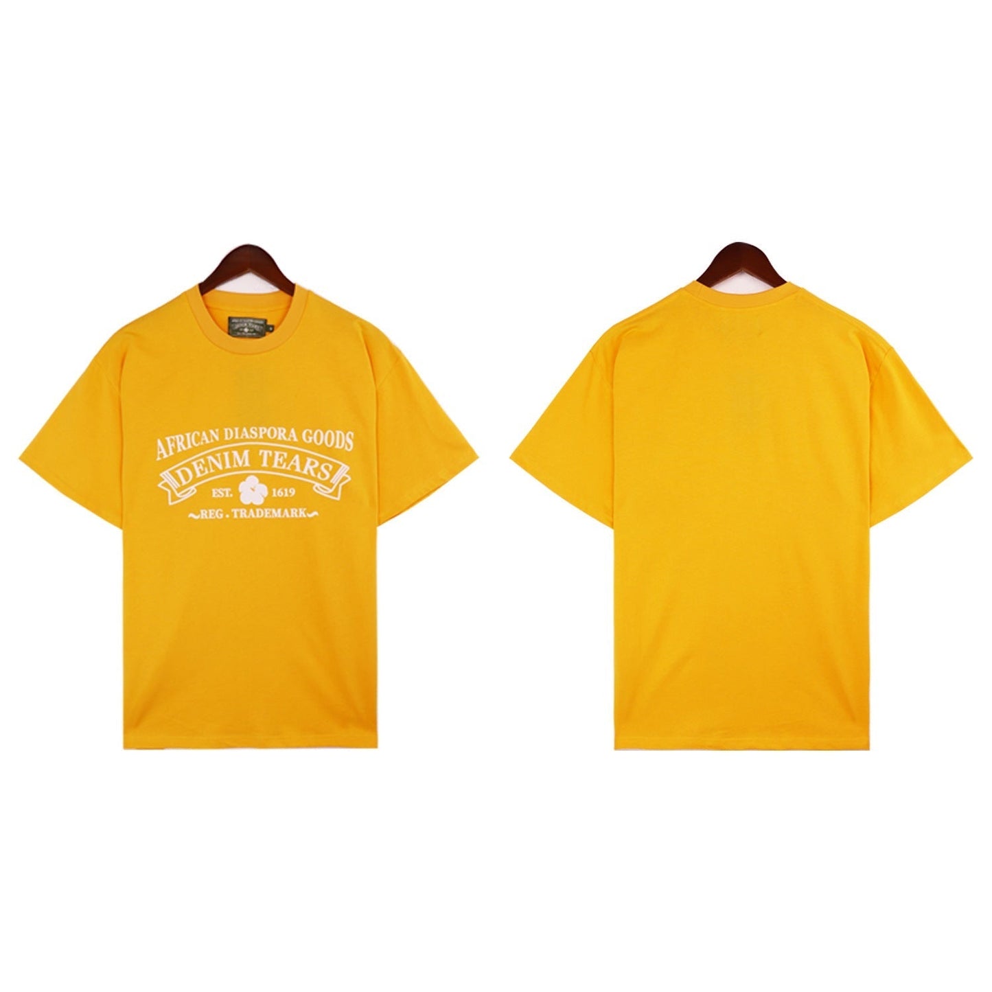 Denim Tears Outfit:T Shirt/Shorts (Separate Purchase Options) Short Sleeve T-shirt Men and Women Sports Shorts Suit