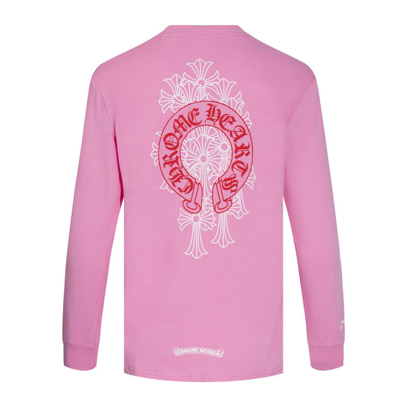 Chh Chrome Heart Long Sleeve Shirt Unisex Fashion Loose Long Sleeve Shirt