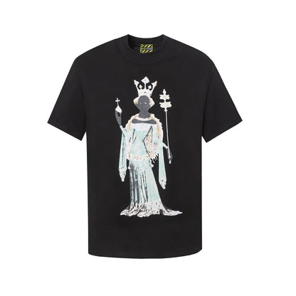 Denim Tears T Shirts 24S Kapok Geometric Pattern Short Sleeve T-shirt