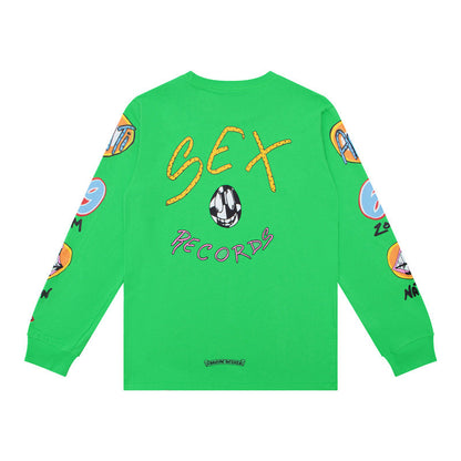 Chh Chrome Heart Long Sleeve Shirt Unisex Fashion Loose Long Sleeve Shirt