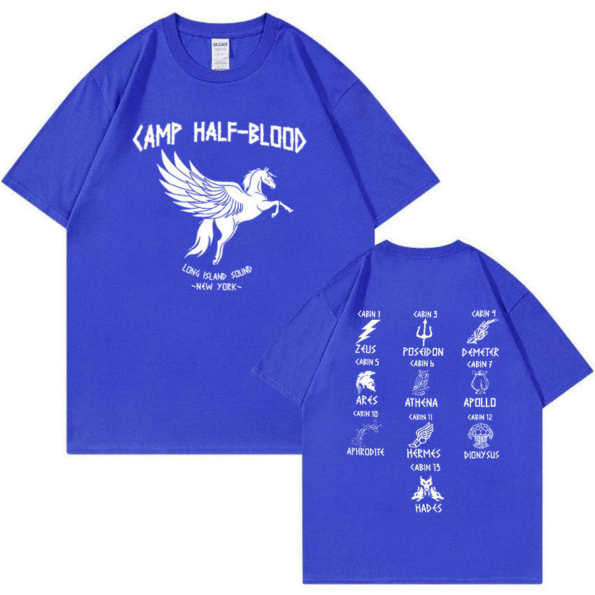 Camp Half Blood Long Island Sound Percy Jackson Print T-shirt
