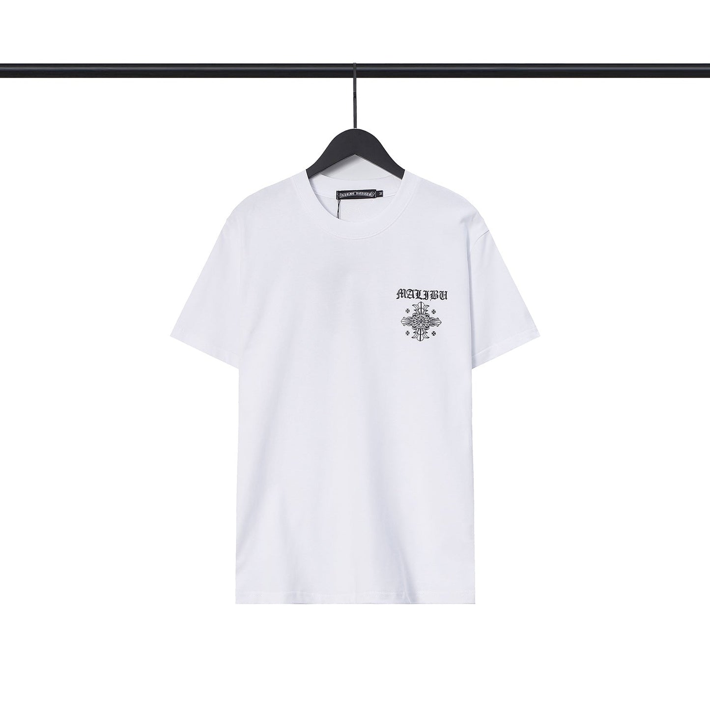 CHH Chrome Heart T Shirts Sanskrit Cross Horseshoe Letter Flower Short Sleeve T-Shirt