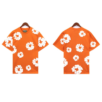 Denim Tears T Shirts Kapok Puff Print Short Sleeve T-shirt