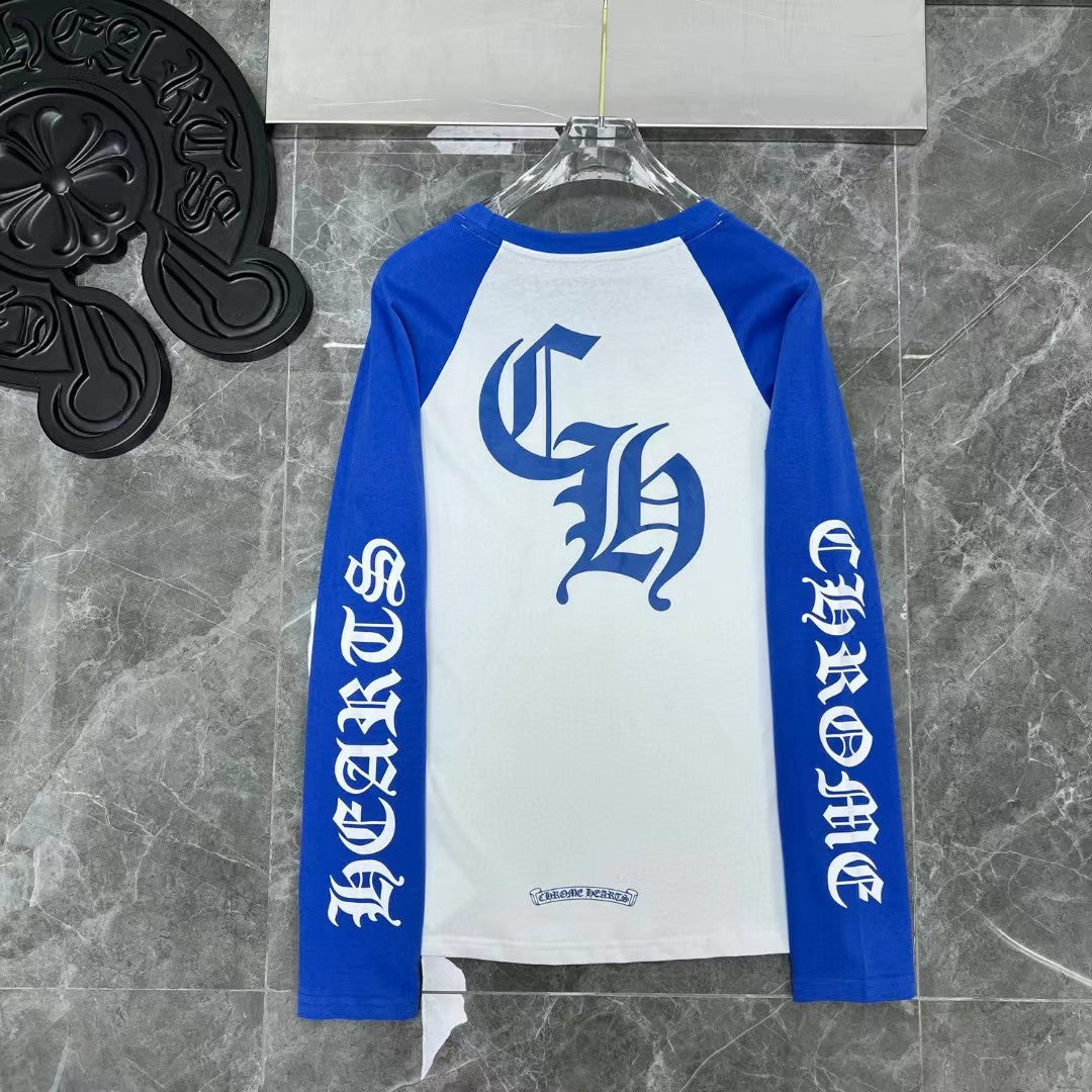 Chh Chrome Heart Long Sleeve Shirt Unisex Fashion Loose Long Sleeve Shirt