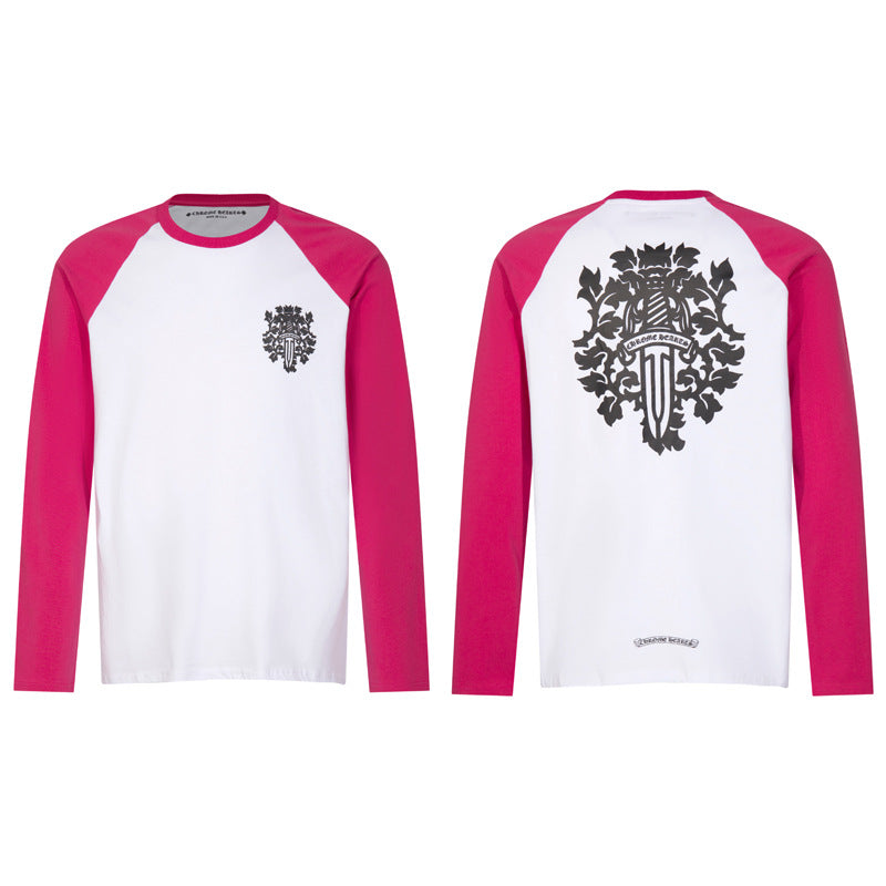 Chh Chrome Heart Long Sleeve Shirt Unisex Fashion Loose Long Sleeve Shirt