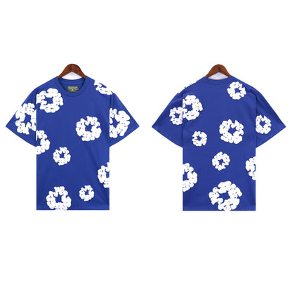Denim Tears T Shirts Kapok Puff Print Short Sleeve T-shirt