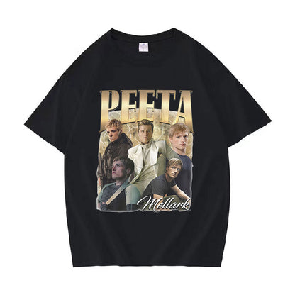 Classic Peeta Mellark Josh Hutcherson Graphic T-Shirt Men's