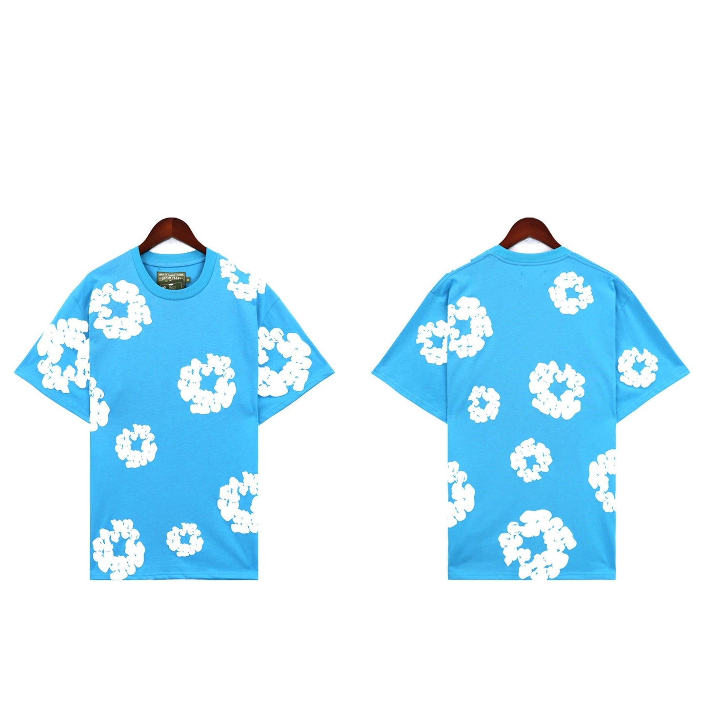 Denim Tears T Shirts Kapok Puff Print Short Sleeve T-shirt
