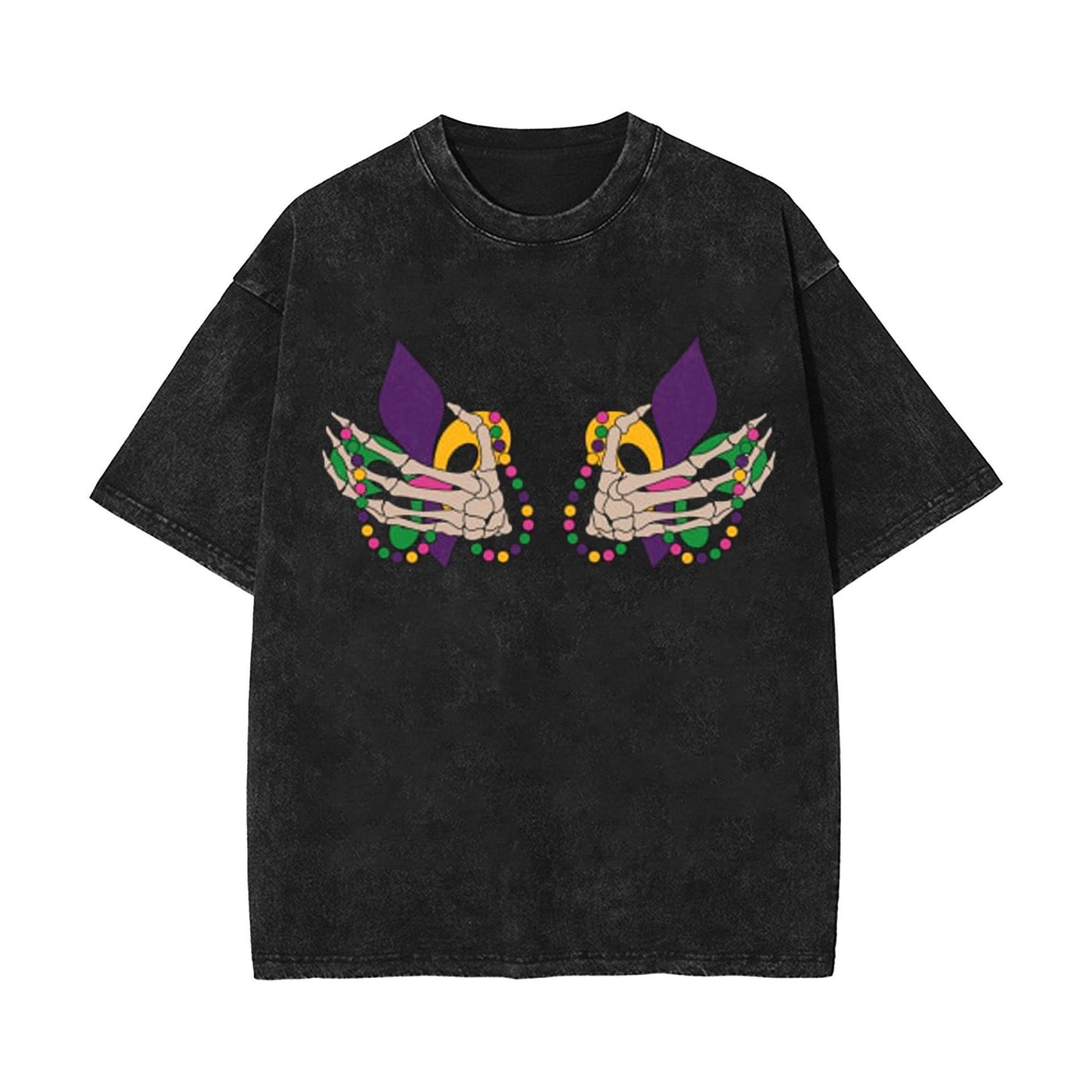Carnival, washed old retro short-sleeved T-shirt top