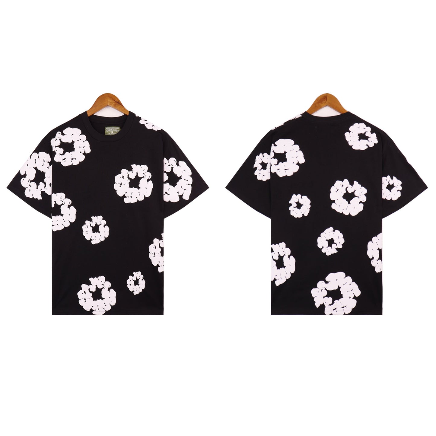 Denim Tears T Shirts Kapok Puff Print Short Sleeve T-shirt