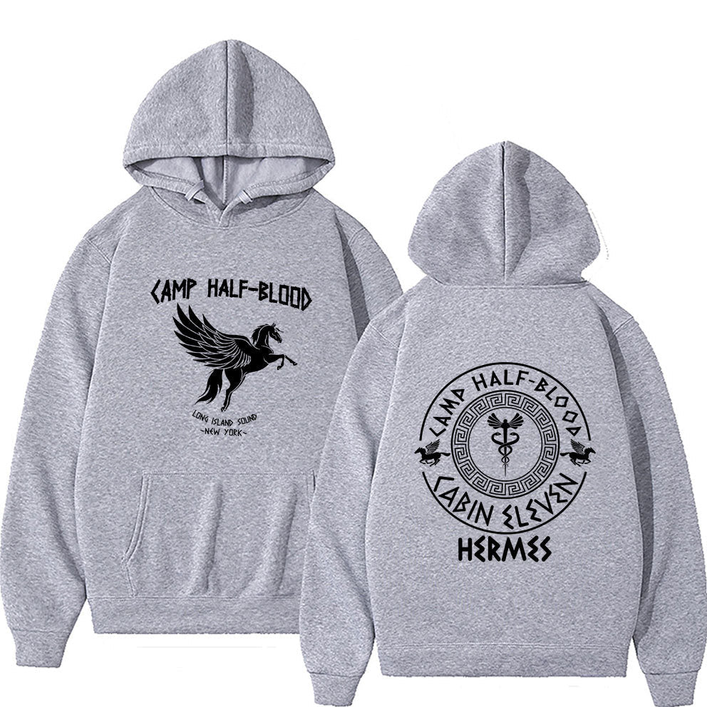 Camp Half Blood Graphic Hoodies Men Women Vintage Causal