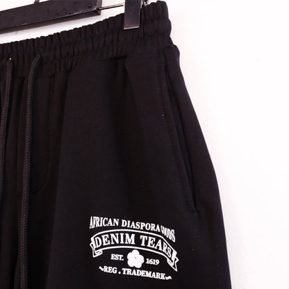 Denim Tears Outfit:T Shirt/Shorts (Separate Purchase Options) Short Sleeve T-shirt Men and Women Sports Shorts Suit