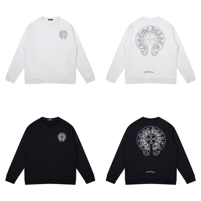 Chh Chrome Heart Long Sleeve Shirt Unisex Fashion Loose Long Sleeve Shirt