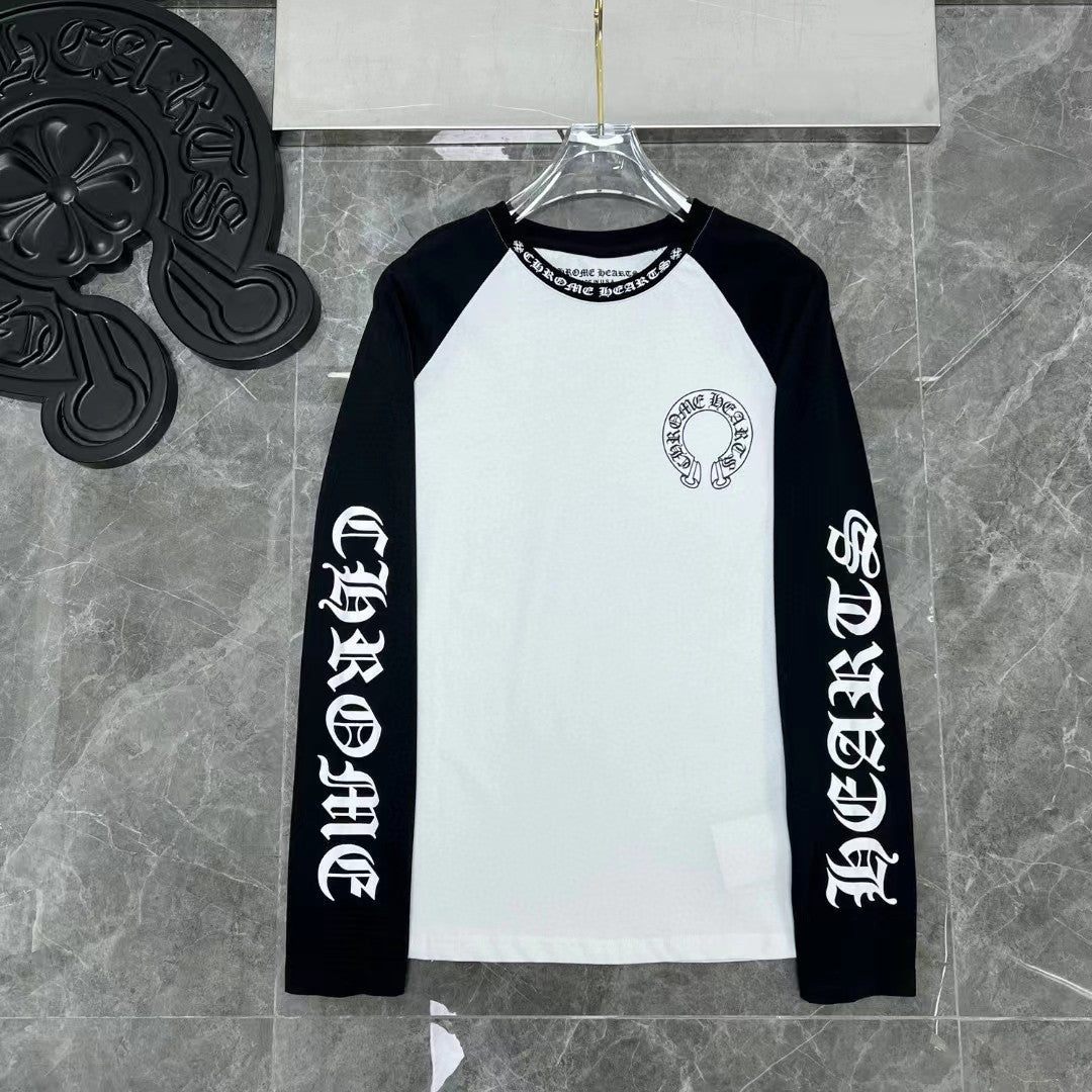 Chh Chrome Heart Long Sleeve Shirt Unisex Fashion Loose Long Sleeve Shirt