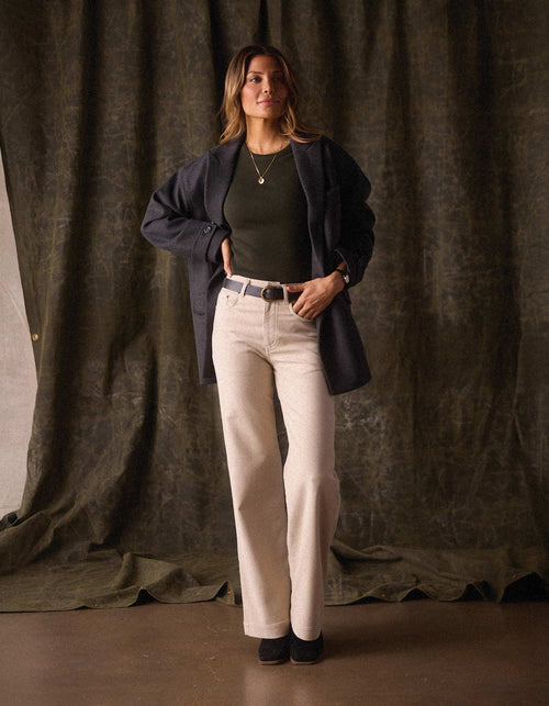 Comfort Terry Wide Leg Pant