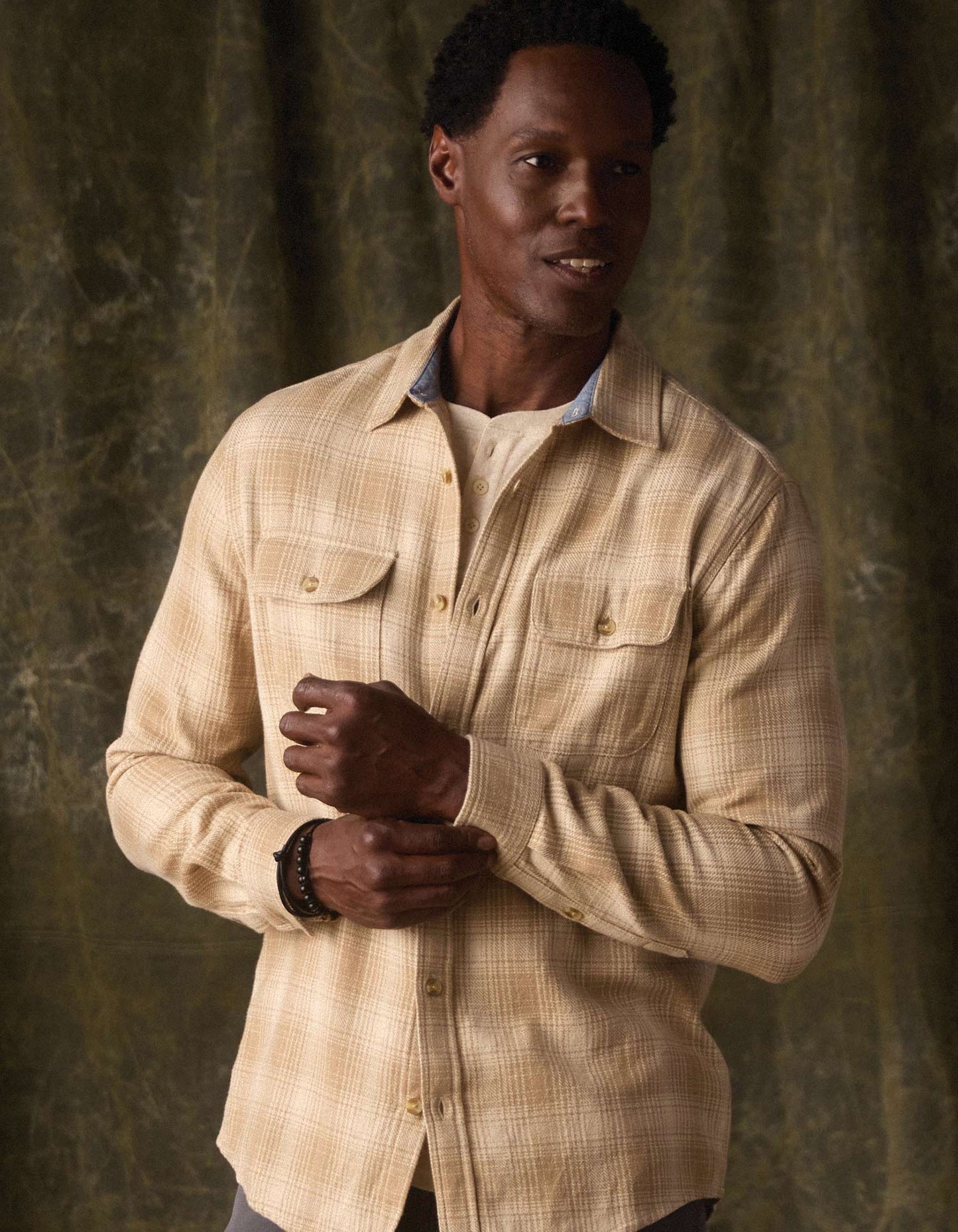 Mountain Overshirt in Oak Plaid