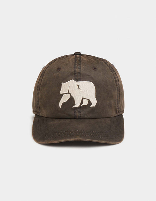 Waxed Canvas Cap in Brown