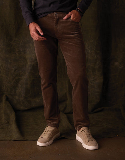 Comfort Cord Pant in Taupe