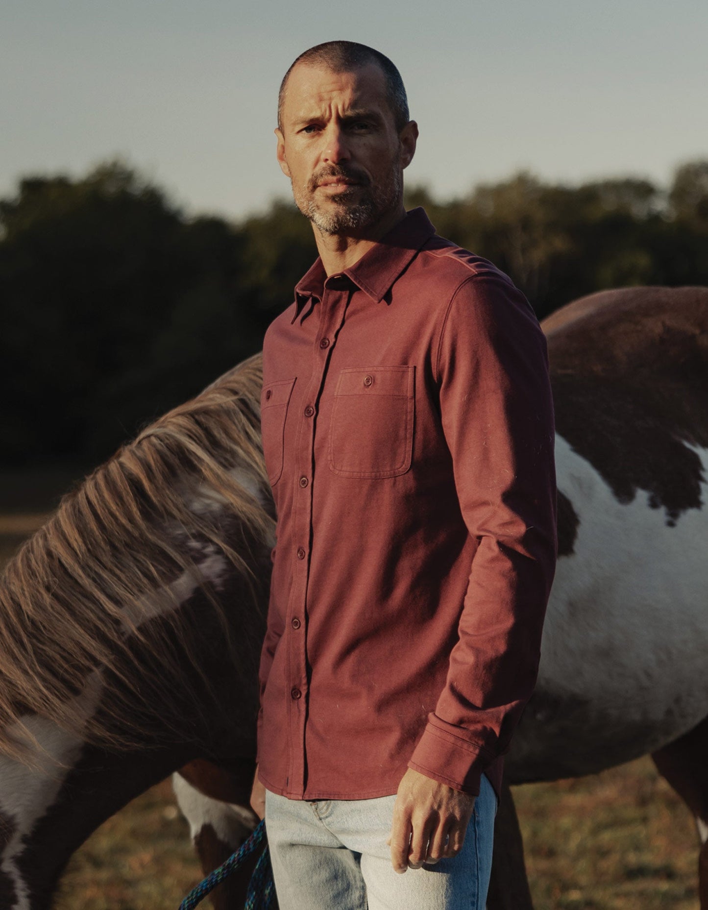 Lennox Jersey Button Up