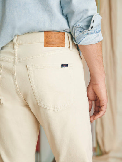 Slim Straight Denim (34") - Stone