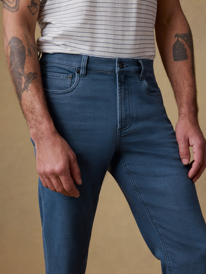 Stretch Terry 5-Pocket Pant - Pacific Tides