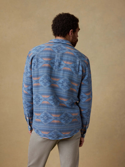 Doug Good Feather Canyon Overshirt - Blue Western Range