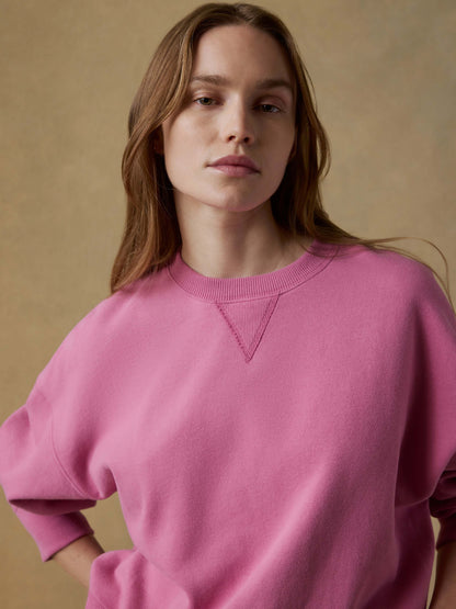 High Standard Fleece Vintage Crewneck - Ibis Rose