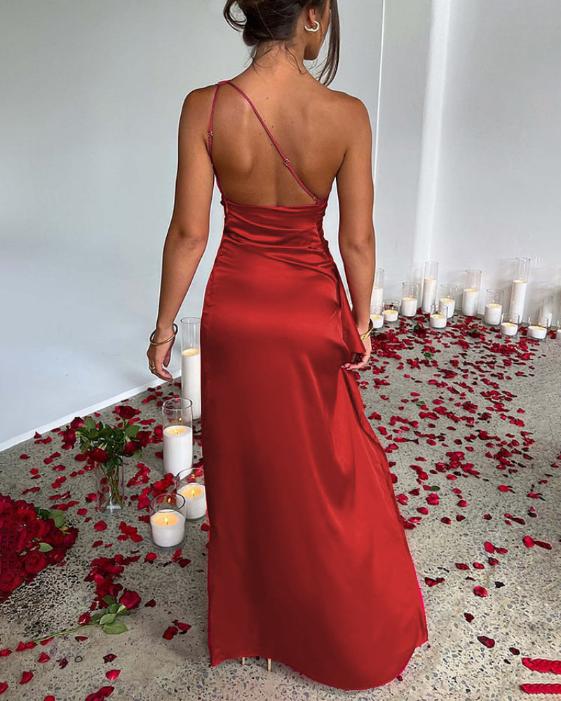 Corset Dress Autumn and Winter Sleeveless Sling Bridesmaid Dress Backless Slim Fit Sheath