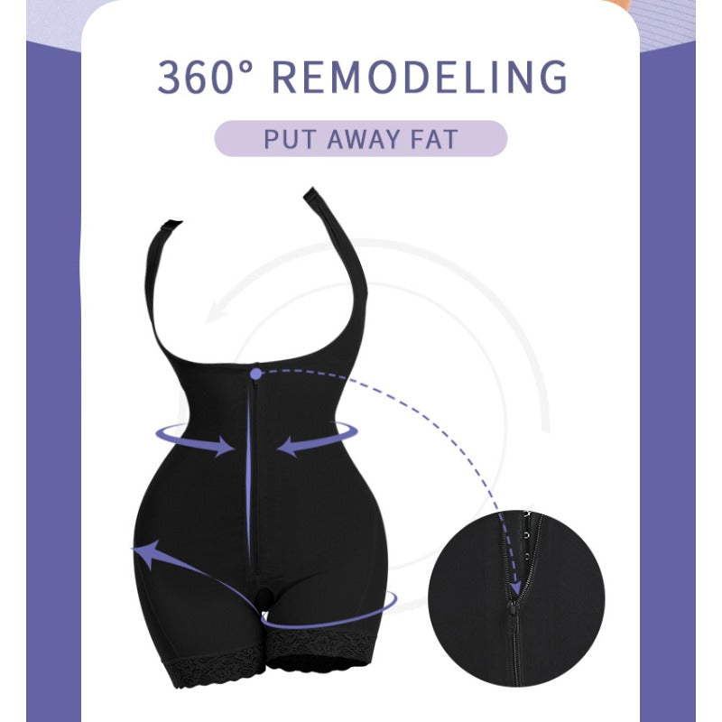 Butt lifter panty body shaping open crotch shapewear
